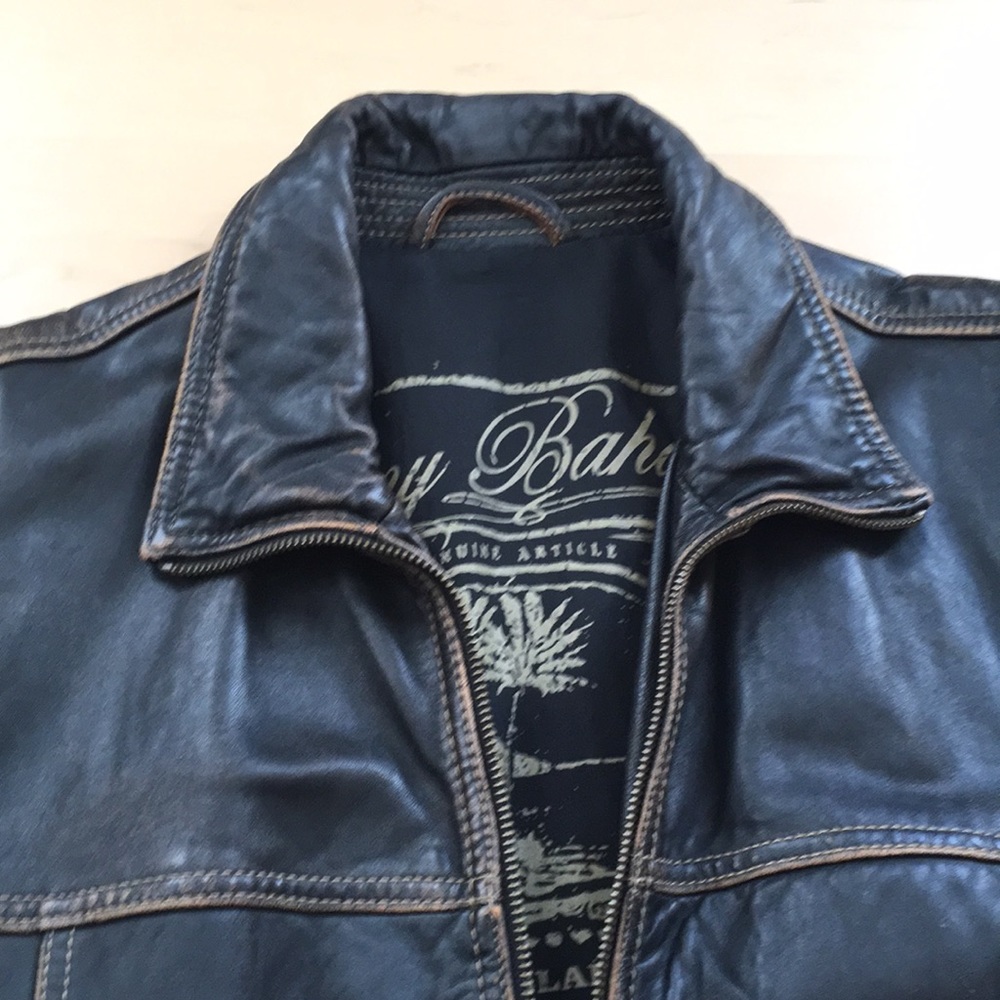 Tommy Bahama leather bomber